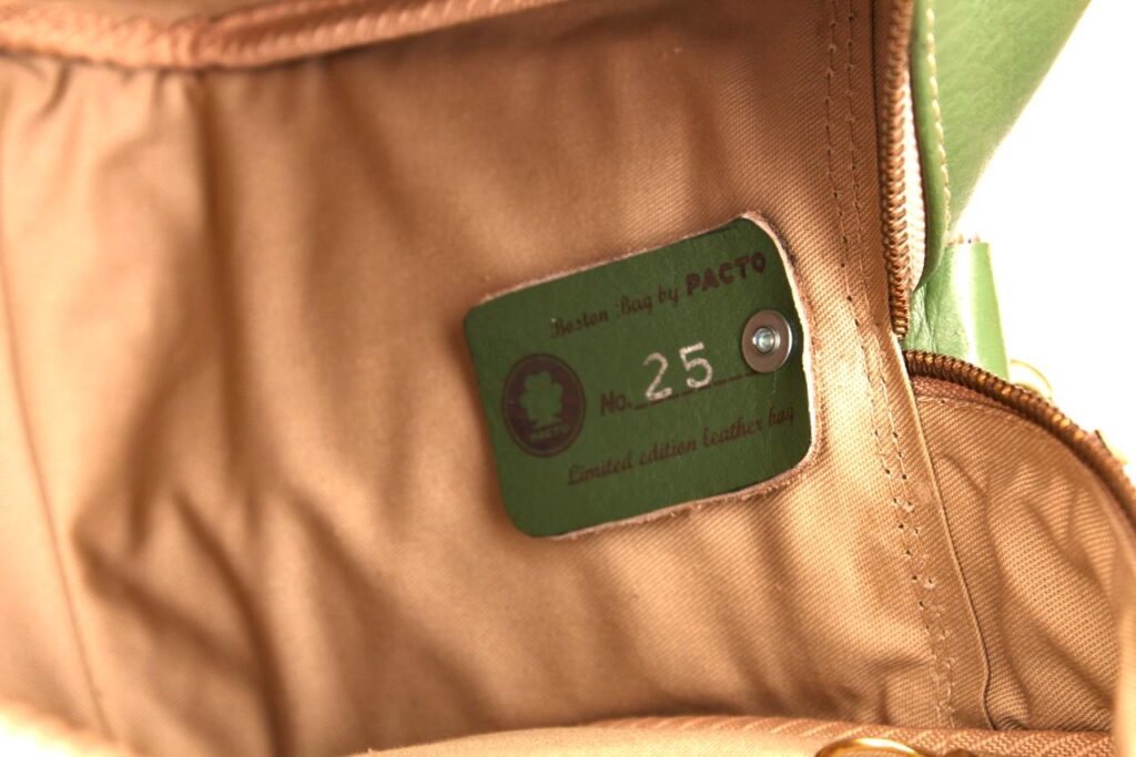Inside of PACTO's Women's Boston Bag