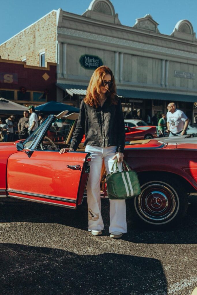 PACTO Boston Bag in a Ferrari